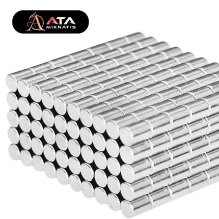 3 × 4 mm Yuvarlak Neodyum Mıknatıs